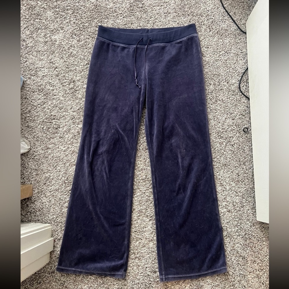 y2k 2000s low rise velour pants